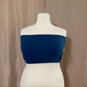 Wild Fable 1X Blue Bandeau Top